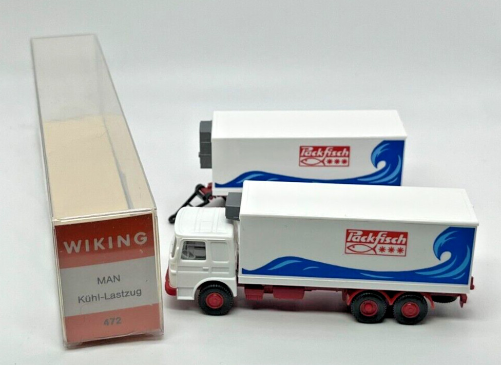 HO Scale Wiking 472 MAN Kuhl-Lastzug Freight Truck Original Box