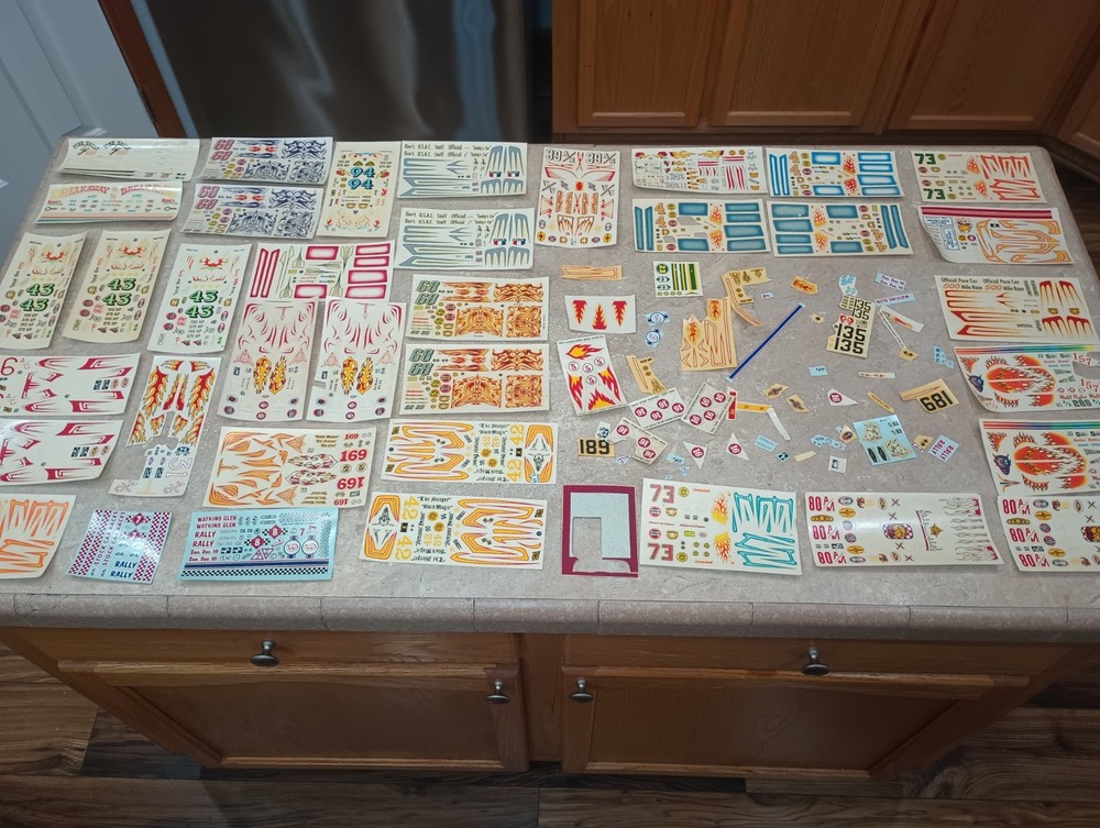 Model Decal Lot 1960s To 1975 Jo-Han, MPC, AMT, More Most Full Nice Selection