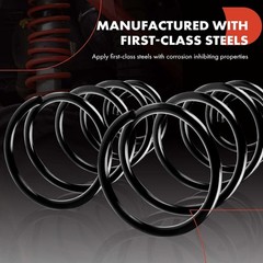 A-Premium 2Pcs Rear Suspension Coil Spring Set Compatible with Honda Civic