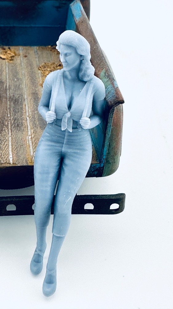 Bobbi Pin Up for Diorama 3D printed