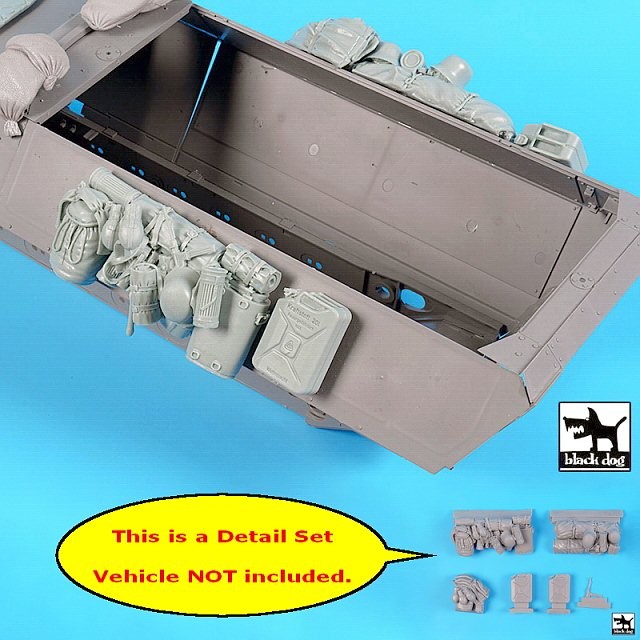 Black Dog 1/16 120mm Stowage & Accessories #2 for Sd.Kfz.251/1 (Das Werk) T16015