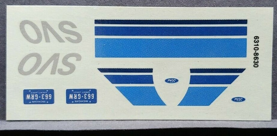 MPC/Ertl | No. 6310 | 1:25 Mustang SVO Decals