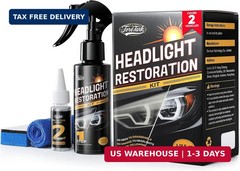 Toretark Headlight Restoration Kit – No-Sanding, Restore Yellowed, Foggy Headlig