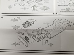 1968 Plymouth Road Runner RADIATOR , HOSES , CRADLE from AMT 1:25 Model Kit 68