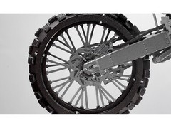 KAWASAKI KX450 OFF-ROAD MOTORCYCLE GREEN STEEL MODEL KIT BY METAL EARTH PS2015