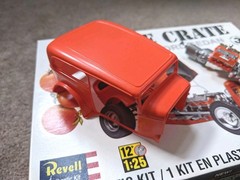 Reissue 2012 Revell Orange Crate ’32 Ford Custom Show Car Hot Rod *Started*