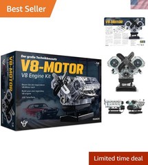 V8 Engine Model Kit: Build a Transparent Working 8-Cylinder Engine in Hours