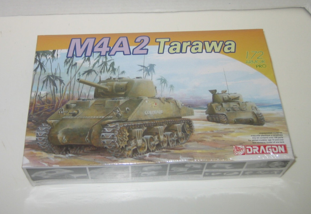 Dragon Armor Pro 1/72 20MM WWII US Sherman Tank M4A2 Tarawa 7305