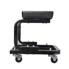 250 Lbs. 14.4 In. L Rolling Mechanic Creeper Seat with Tool Tray