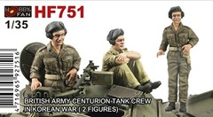 Hobby Fan HF-751 1/35 British Centurion Tank Crew, 2 Figures Set – USA Shipping