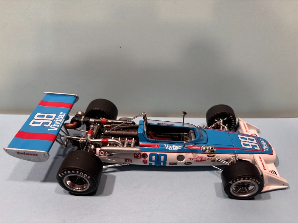 **NEW ** 1/25 72 VIVITAR EAGLE DRIVER MIKE MOSLEY SEMI KIT, INDY RESIN, CART