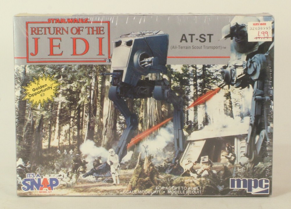 MPC Star Wars Return Of The Jedi AT-ST Model kit 1983 Complete
