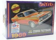 AMT 1969 Ford Torino Cobra Fastback 1:25 Scale Plastic Model Car Kit 1217