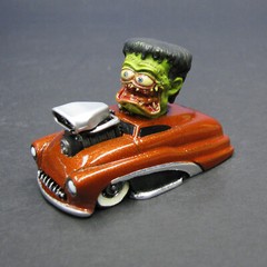 Jimmy Flintstone ’49 Merc with Frankenstein resin monster kit Neko Frankie LS1