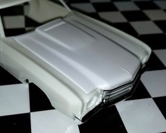 LEX’S SCALE MODELING Resin Cowl Induction Hood ’70 Monte Carlo SS 454. AMT 1/25.