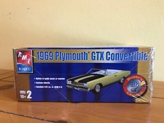 AMT 1/25 1969 Plymouth GTX Convertible, F/S!
