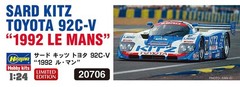 Hasegawa 1/24 Third Kits Toyota 92C-V 1992 Le Mans Plastic Model Kit 20706