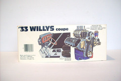 Vintage amt ’33 WILLYS Gasser Drag Car, Untouched, Missing 2 parts, 1/25, 1987!
