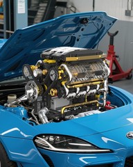 1065 PCS V8 Engine Building Model – Educational STEM Toy for Teens & Adults
