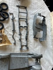 Vintage Hubley 1930 Packard Roadster Metal Model Kit 1/22 Parts