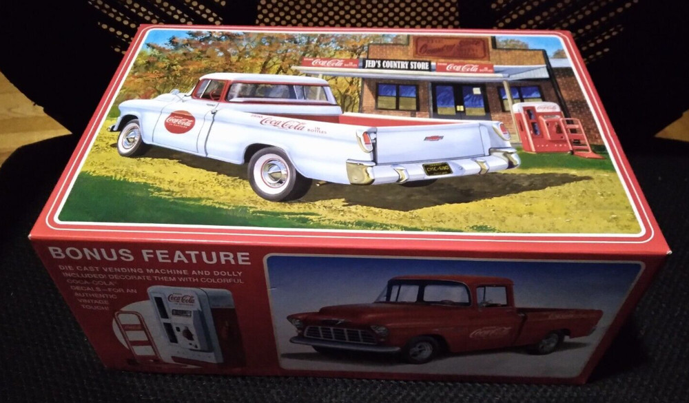 AMT COCA COLA 55 CHEVY CAMEO PICKUP TRUCK MODEL KIT plastic 1:25 Scale AMT1094