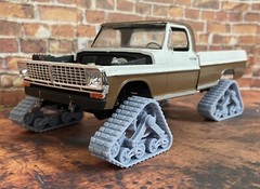 Resin Tank Track Truck wheels For Model Truck 1/24,1/25 Scale