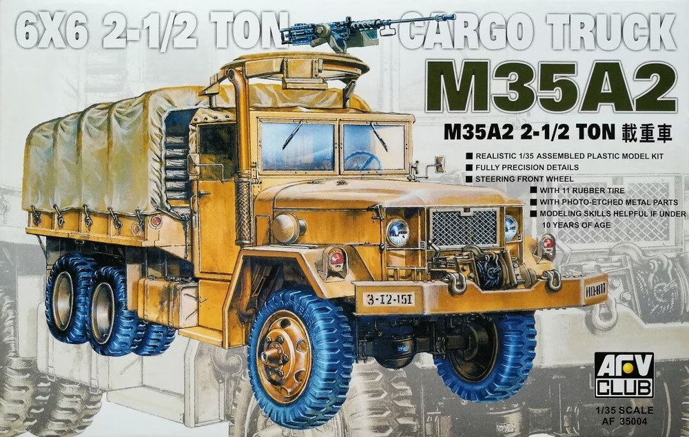 AFV Club 1/35 M35A2 2 1/2 Ton Cargo Truck #35004 📌Listed in USA📌