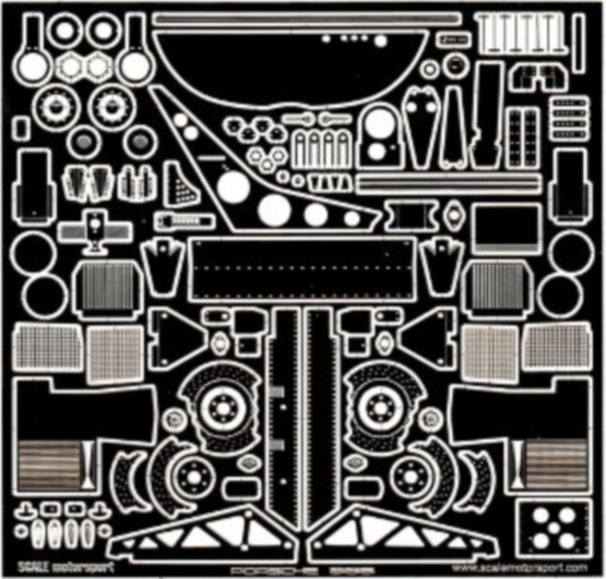 SCALE MOTORSPORT 1/24 Porsche 956 Photo-Etch Detail Set For TAM SMO8022-NEW