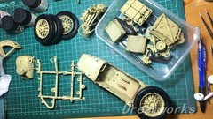 AwardWinner Built Schuco Large 1/10 Diecast BMW R75 Motorcyle Sidecar+Rebuilt