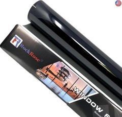 RockRose 5% Premium Carbon Car Window Tint Film 20 in x 25FT 2PLY Charcoal