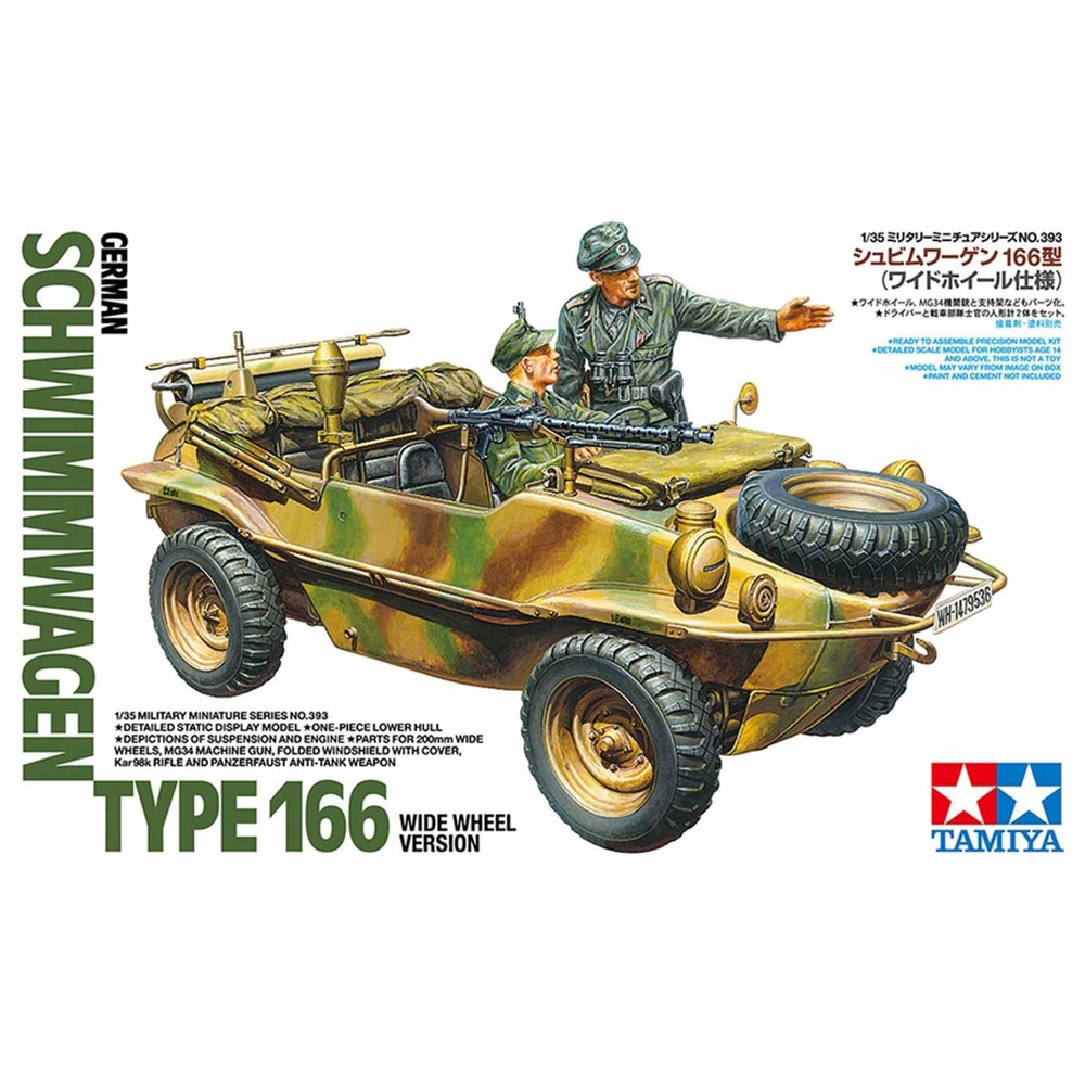 Tamiya 1/35 German Schwimmwagen Type 166 Wide Wheel Version TAM35393