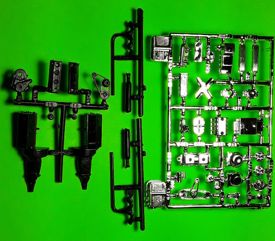 32 Ford Delivery 1/25 Chevy 350 Engine Chrome Blower Supercharged Tunnel Ram