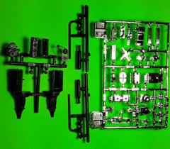 32 Ford Delivery 1/25 Chevy 350 Engine Chrome Blower Supercharged Tunnel Ram