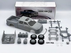 1:25 RAM 2500 5th Gen 2019 Resin Model Kit Clear Parts Rubber Tires and Decals