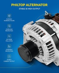 Philtop Alternator Compatible Mini Cooper 2002-2008 1.6L High Amp Alternators