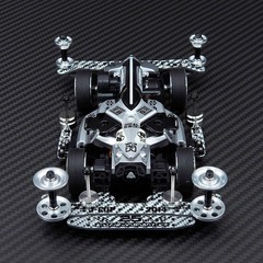 Silver JueDi ZhanChe Mini 4WD, Carbon & Alloy Upgraded, Ready to Run