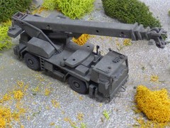Roco Minitanks 1/87 West German 4×4 Construction Truck W/Crane Lot#9620B©