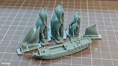 1 /700 The Southampton Class 32 frigate of the United Kingdom Unpainted/1pc