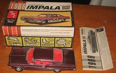 AMT 1966 Chevy Impala SS HT 3-in-1 Kit #6726 Stock Survivor Nice Built in Box 66