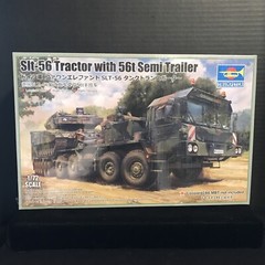 TRUMPETER 07196 Alt-56 TRACTOR W/56t SEMI TRAILER MODEL KIT-NIB-1/72 SCALE