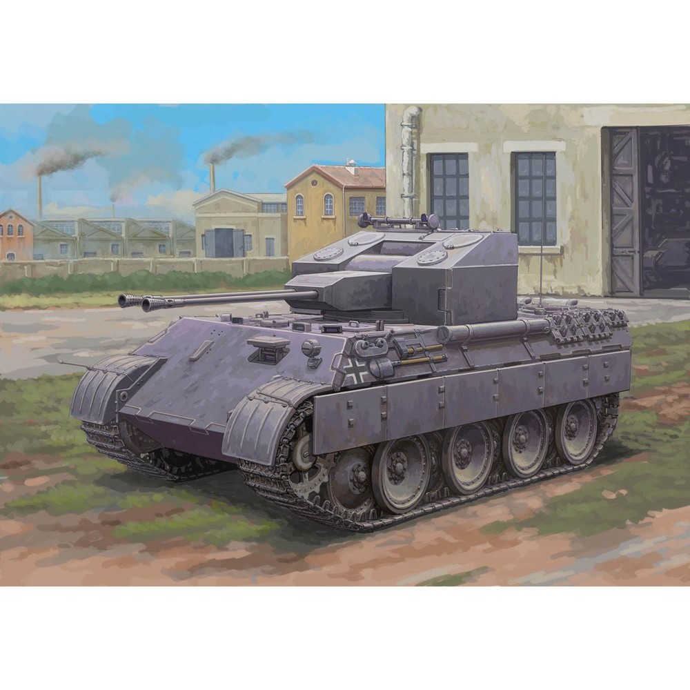 Hobby Boss 1/48 84832 German PantherA Anti-Aircraft Tank Plastic Kit DIY Vehicle