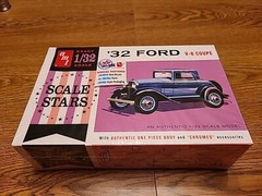 AMT Scale Stars ’32 Ford V8 Coupe 1/32 Scale Model Kit Retro 1932 V8 Sealed-F10