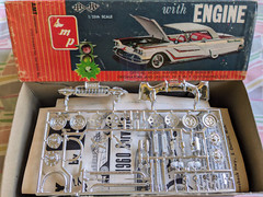 SUPER RARE! *ORIGINAL VINTAGE SMP AMT 1960 CHEVY CORVETTE HARDTOP KIT *COMPLETE!