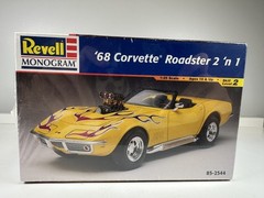 Revell Monogram ’68 Corvette Roadster 2 ‘n 1 and Vette AGIN 1:24 Scale BUNDLE