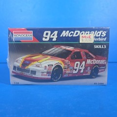 Monogram 94 Bill Elliott McDonald’s Thunderbird 85-2486 Model Factory Sealed