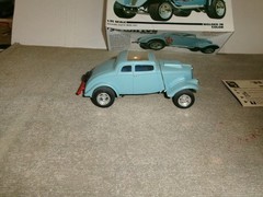 AMT 1/25 1933 WILLYS COUPE GASSER BUILT PLASTIC MODEL CAR KIT – NICE BUILD