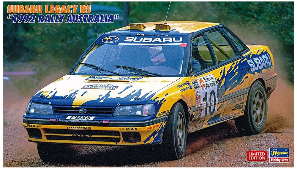 Hasegawa 1/24 Subaru Legacy RS 1992 Rally Australia Plastic Model 20527