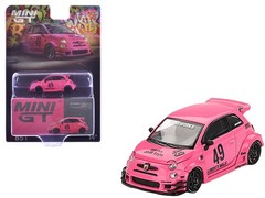 Mini GT MGT00851 1/64 ABARTH 595 #49 “LB-Works x Abas Works” Pink