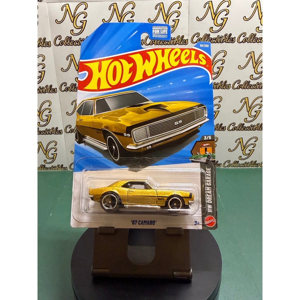 Hot Wheels 67 Camaro Gold Metalflake HW Dream Garage 3/5 56/250 Diecast Car 2026
