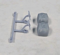 RESIN 3D PRINTED 1/24 1/25 DUAL DRAG PARACHUTE AND ANCHOR